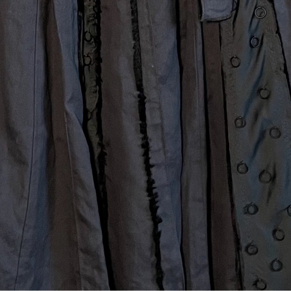 Bottega Veneta Luxury Gray A-Line Embellished Belted Pleated Skirt - Picture 8 of 13